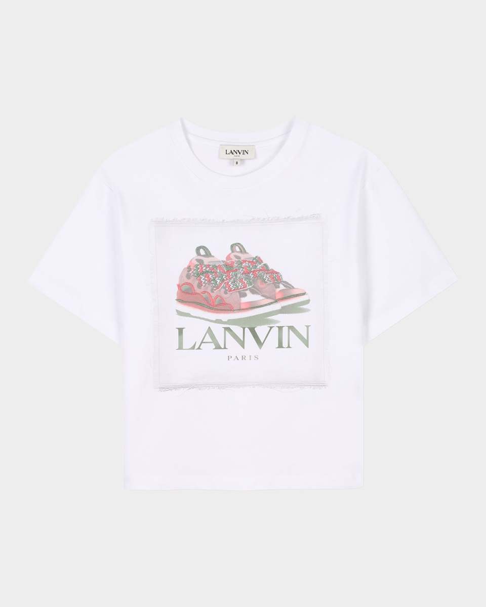 Girl's Logo-Print Embroidered Graphic T-Shirt, Size 8-